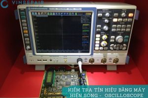 kiem tra tin hieu tren bo mach bang may hien song oscilloscope